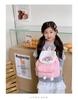 Children's Cute Cartoon Plush Drawstring Backpack - Casual Trendy Embroidered Design for Girls