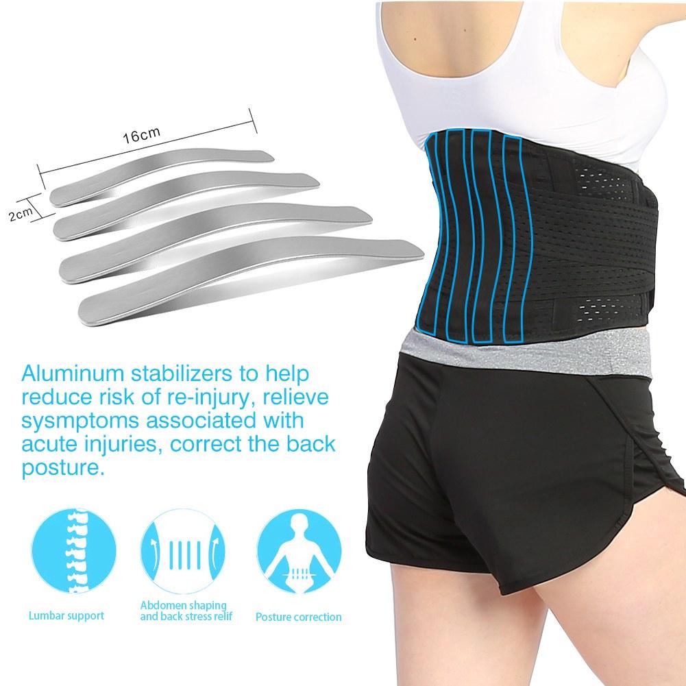 Lumbar Waist Belt, Lower Back Support Belt with Breathable Mesh Panels