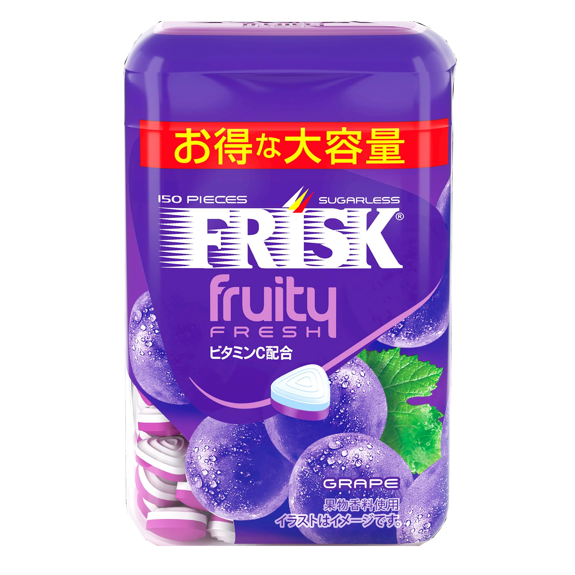 

Kracie Frisk Fruity Fresh Bottle Grape 105g x 5
