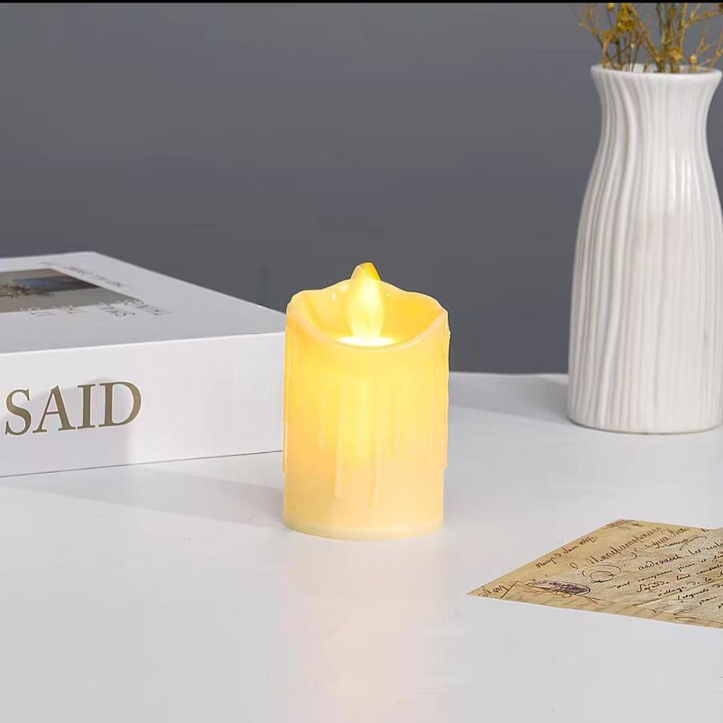 LED Wavy Mouth Face Swinging Candle Light for Wedding, Birthday, Christmas, Concerts