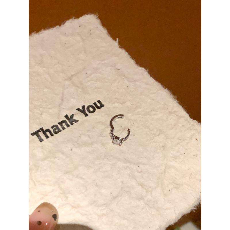 

Dudu Couple s Unique Zircon Butterfly Ear Bone Stud Female Classy Special-Interest Earrings Flats Screw Twist Mouth Titanium Steel Ear Studs Inverted Heart ear buckle single pack