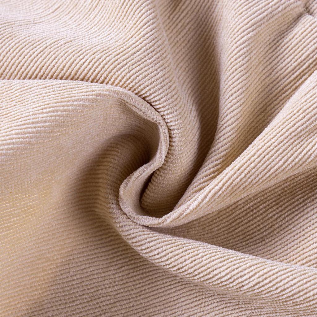 2024 Spring/Autumn Girls' Corduroy Bow Skirt - Solid Color, Single-Breasted, Fashionable.