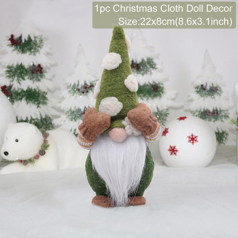 Santa Claus Doll Chirstmas Decorations Home 2025 Decor Table Elk Doll Christmas Ornaments Xmas Navidad Gifts Happy New Year 2026