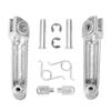 1 paar Motorrad Fußrasten fußrasten Hinten Vorne Aluminium Silber Für Yamaha YZF R1 2002-2020 R6 2003-2020 YZF R6S R1M Zubehör