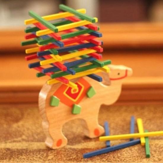 Chopstick Stacking Balance Board Game Camel, Popular Korean Game
