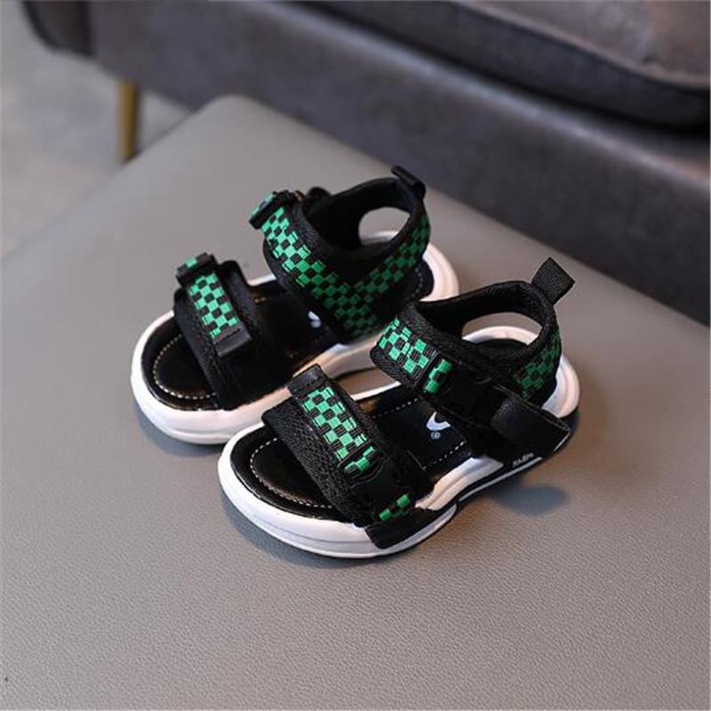 

Children Sandals Kids Shoes Baby Fashion Casual Mesh Shoes Toddler Soft Nonslip Shoes Boys Black Girls Pink Summer Beach Sandal 23