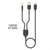 Two-in-one Type-C to USB A 3.5mm Car Stereo Aux Headphone Cable 2 in 1 Connection Wire Line for USB C PhonesTablets