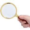 5X Förstoringsglas 90mm Handhållet Förstoringsglas Trähandtag Förstoringsglas för Läsning