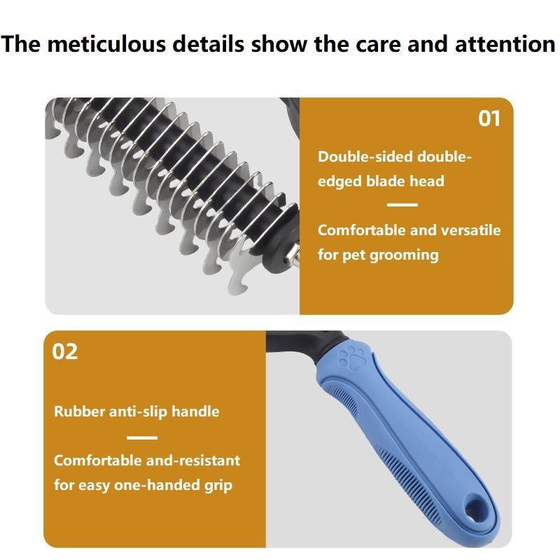 Pet Deshedding Brush Dog Hair Cats Comb Brush for Dog Grooming Shedding Supplies Short Hair Puppy Brush Large Dog Comb