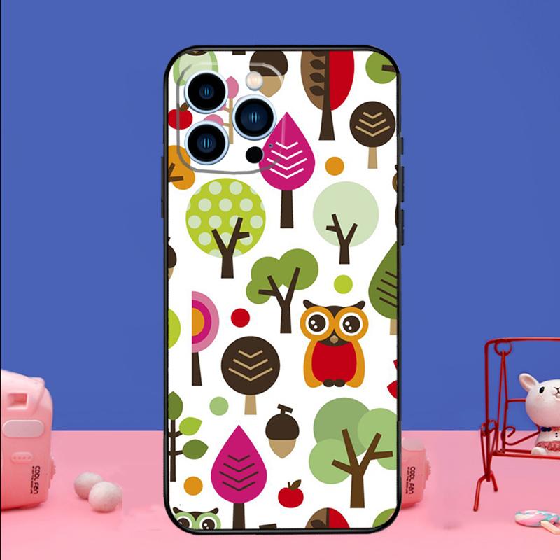 Baby Cute Owl Phone Case For iPhone 17 Air 16 15 14 11 12 13 Pro Max 13 mini 15 16 Plus 16e Bumper Cover