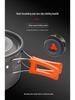 Portable Outdoor Camping Cookware Set: Folding Aluminum Alloy Pots & Kettle