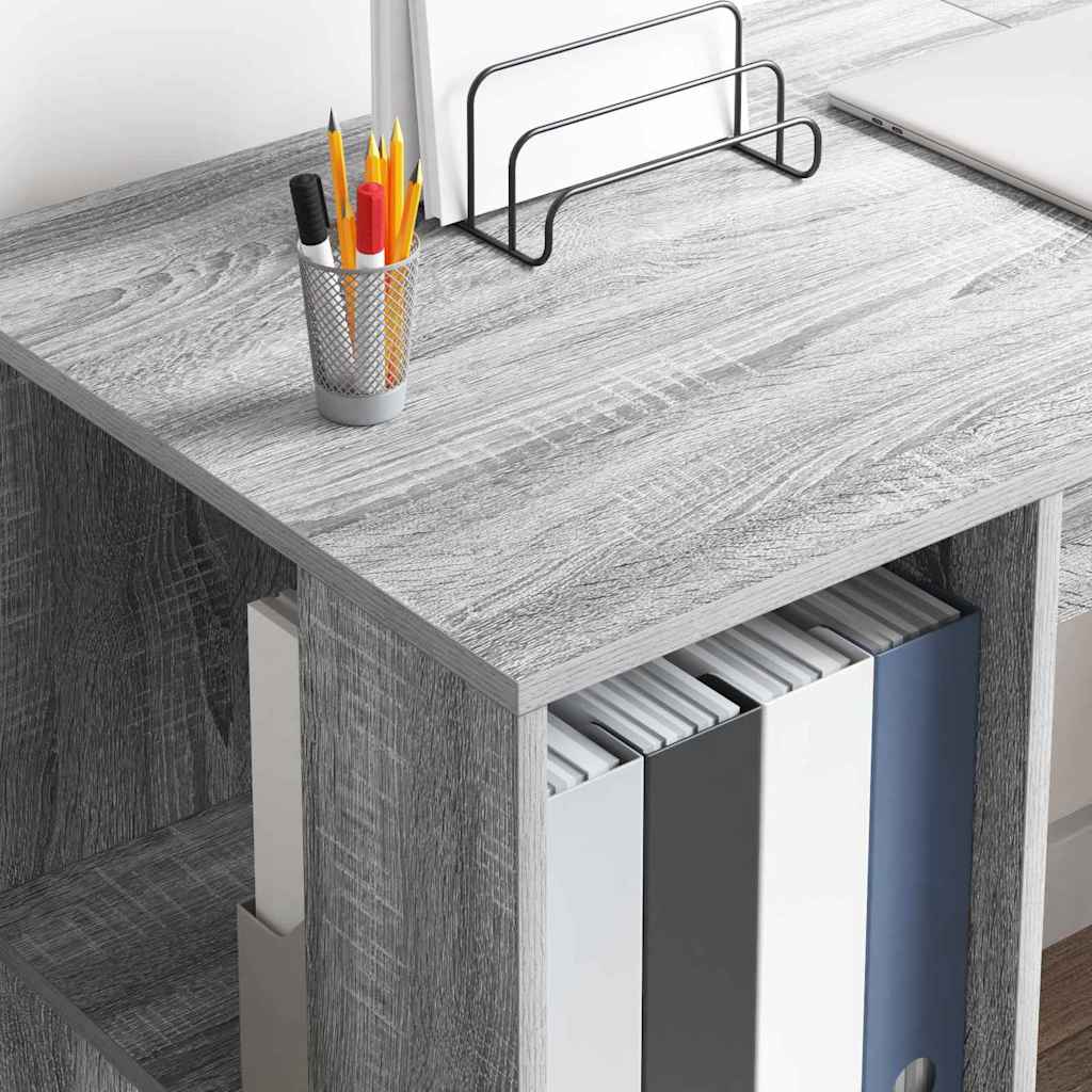Desk in Grey Sonoma 130 x 50.5 x 75 cm Particleboard