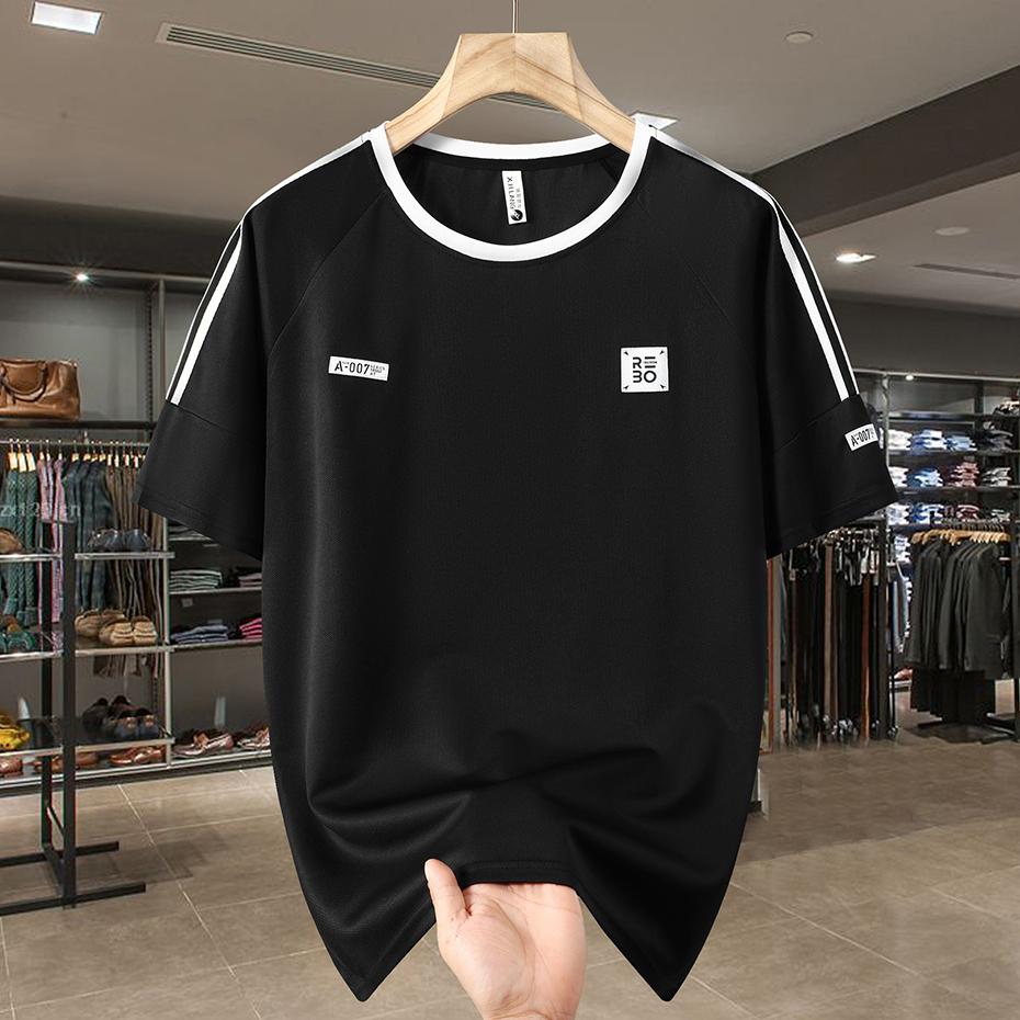 Pánská trička nadměrné velikosti 13XL Letní trička s krátkým rukávem a kulatým výstřihem Ležérní volná trička Pánské tričko velké velikosti