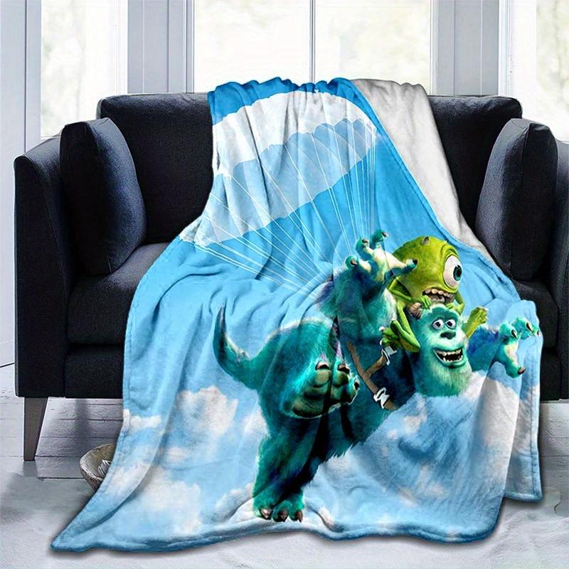 

1pc Monsters University Printing Blanket - Soft, All-Season Throw for Living Room, Bedroom,Personalized Gift with Adorable Cartoon Design 80cmx120cm(31inx47in)