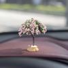 New Mini Tree Car Ornaments Center Console Decoration Car Mounted Plant Accessories Simulated Flower Decoration Cute Ornaments