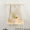 Boho Macrame Wall Hanging Shelf Macrame Wall Decor Woven Tassel Tapestry Wall Shelf Handmade Cotton