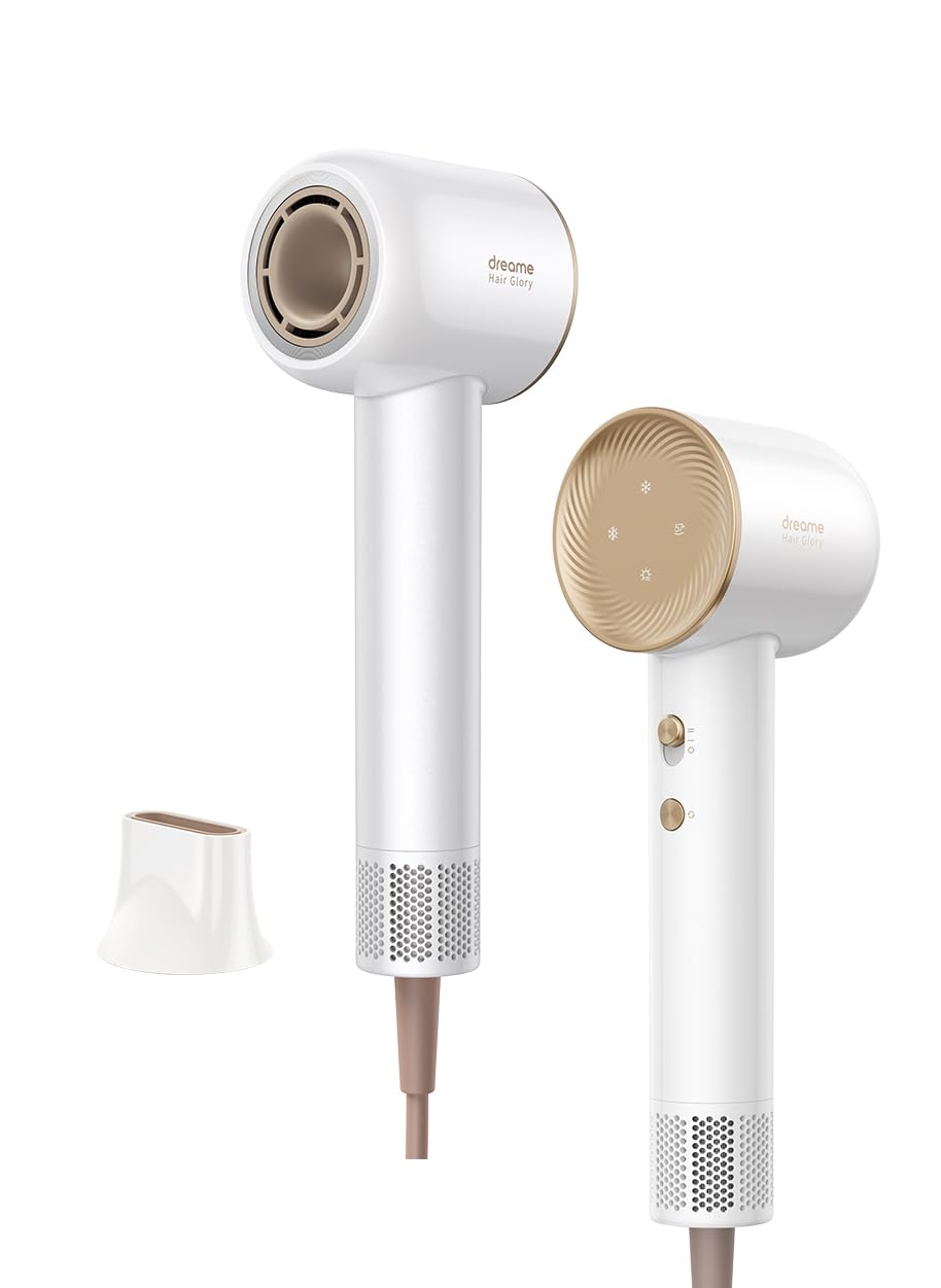 

Dreame hair dryer 300 million negative revolutions per minute motor Maximum wind speed Quick drying 345g operation adjustment NTC temperature control