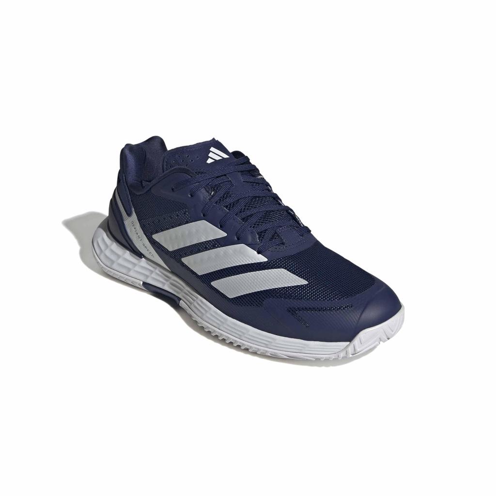 Adidas Defiant Speed 2 Tennis Dark White Size cm Shoes, Unisex, Adult, NKD59, Blue/Zero Metallic/Footwear (KI8419), 25.0