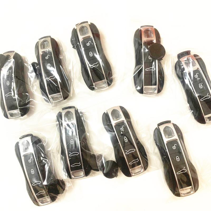 Coque de remplacement pour clé de voiture intelligente avec logo Pour Porsche Panamera Carman Macann Bobst Cayenne 911 970 981 991 996 92A 2018-Maintenant