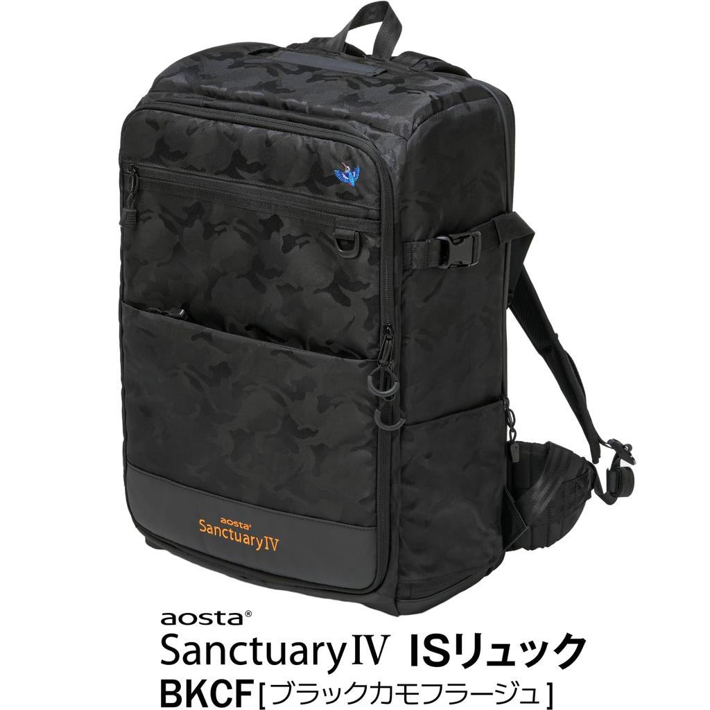 Camera Bag aosta Sanctuary IV IS Backpack BKCF Backpack you can sit on 100kg load capacity MOLLE system compatible Black Camouflage [Kenko] - - - -