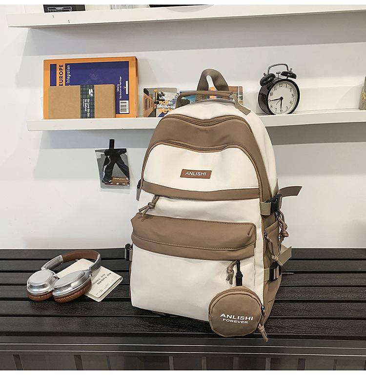 School Bag Mori Summer Large Capacity Backpack Couple Fashion Versatile Computer Bag Student Class School Bag Commuter Travel Bag