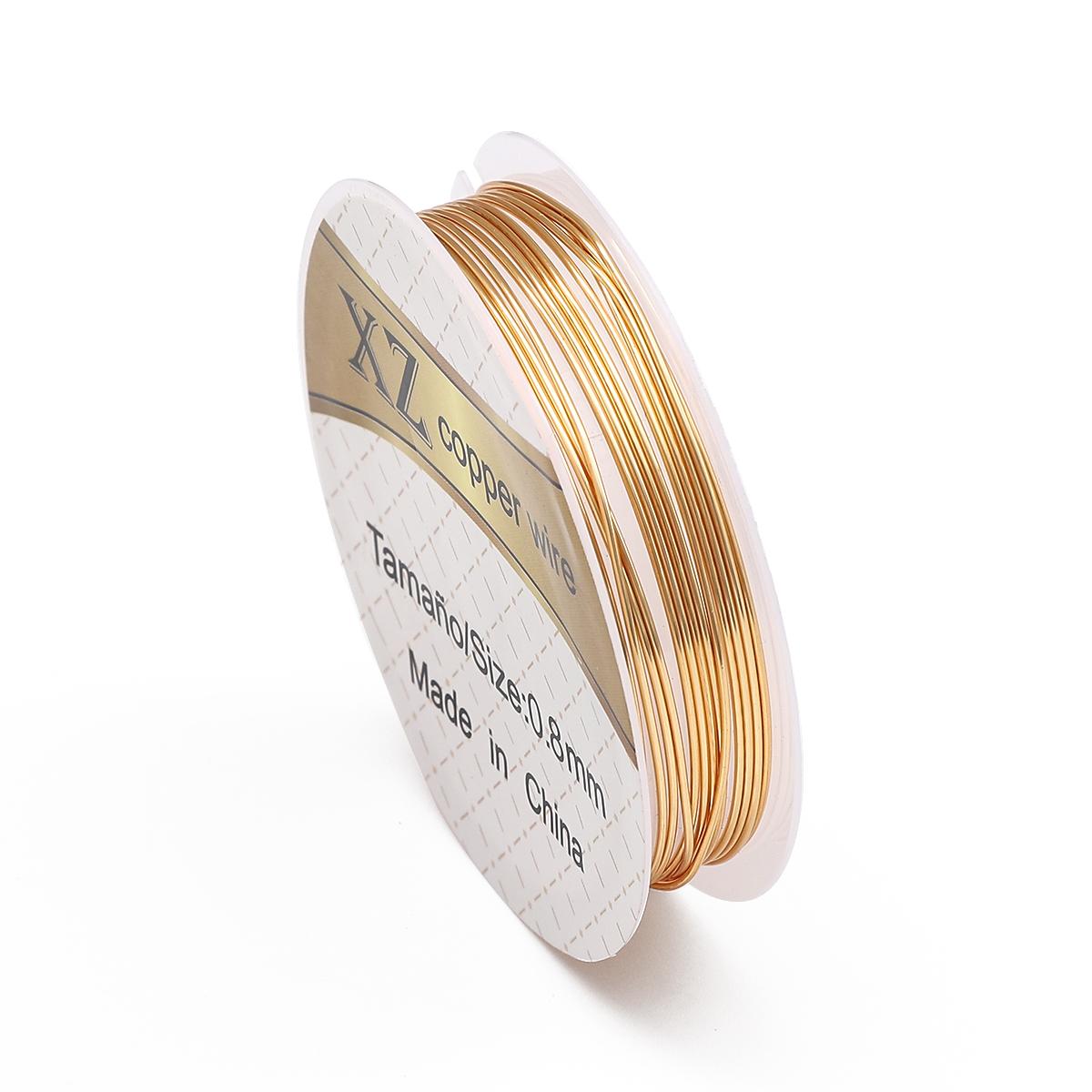 

Медная проволока мульти размера 0,2-0,8 мм, бисерная проволока для изготовления ювелирных изделий своими руками, нить 0.8mm 2.5meter золотистый