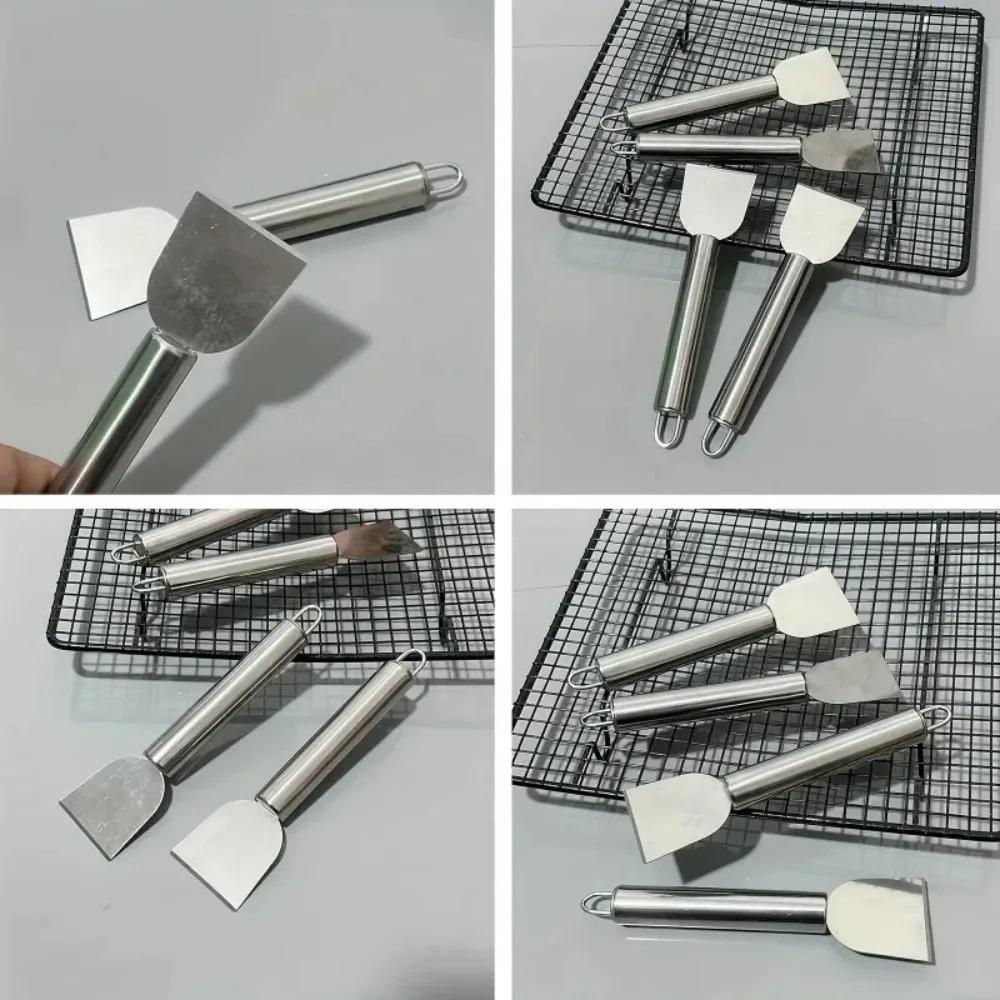 Kitchen, bathroom and household use, multi-functional cleaning scraper, durable metal stainless steel glue remover 1 pc
