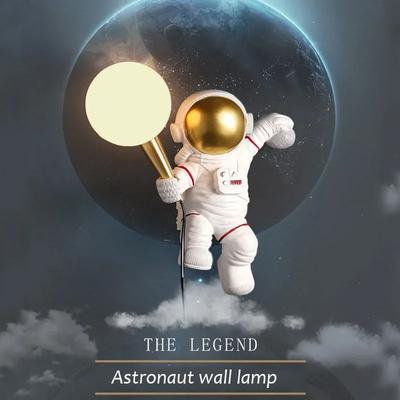 Nordic LED osobowość astronauta księżyc dziecięcy kinkiet do pokoju kuchnia jadalnia sypialnia gabinet balkon dekoracja lampy do korytarza