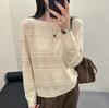 Dames Herfst Winter Los Gebreide Trui Zacht Warm Lange Mouw Effen Kleur Casual Oversized Pullover Dagelijkse Streetwear Tops