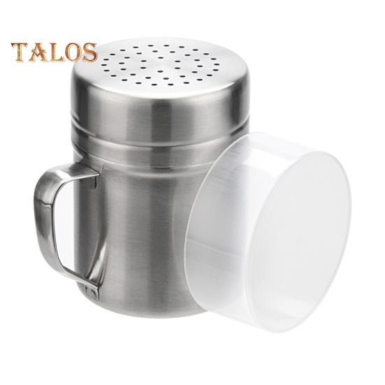 

Просеиватель муки из нержавеющей стали с крышкой, мелкоячеистый шейкер для порошка, просеиватель для специй, кулинарный драгер-шейкер серебряный