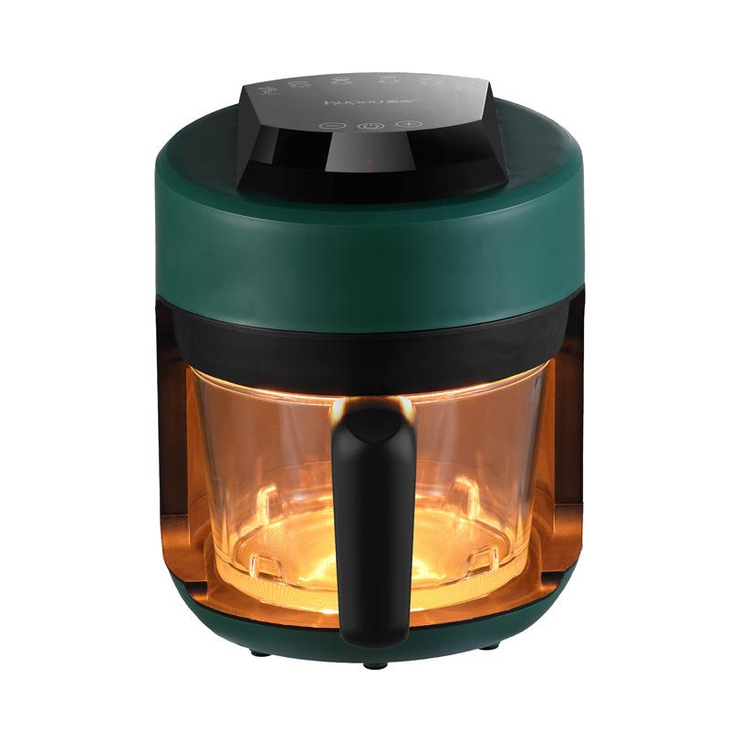 2.5L Air Fryer, Electricfryer Oven Oilless Cooker with Touch Control & Nonstick Basket & Visible Window, Family Size