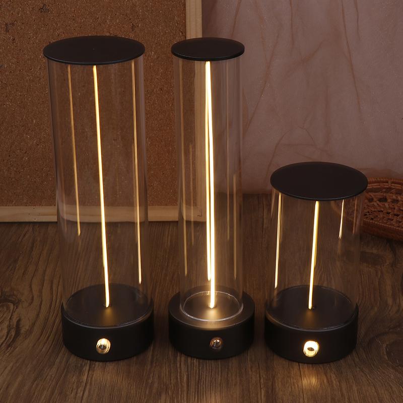 Mini Minimalist Table Lamp Cordless Led Desk Lamp Rechargeable Modern Night Lights Portable Nightstand Lamps For Bedroom