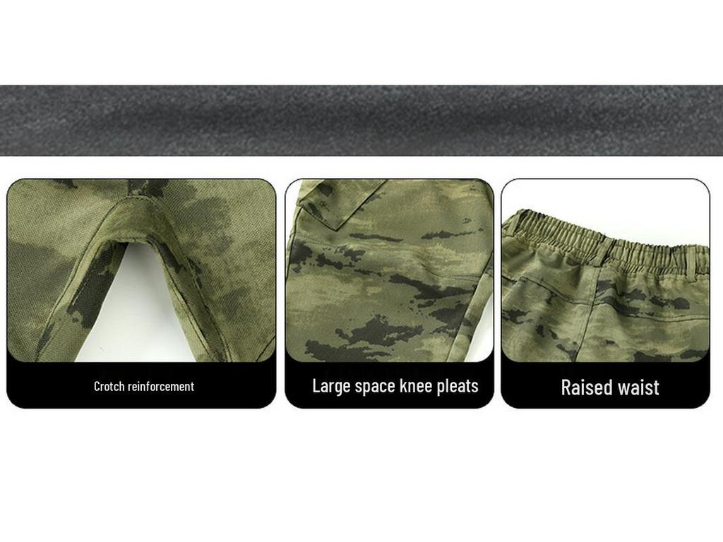 Men's Camouflage Workwear: Durable Spring/Autumn Suit for Labor, Training, Mountaineering, and Tactical Outdoor Sports