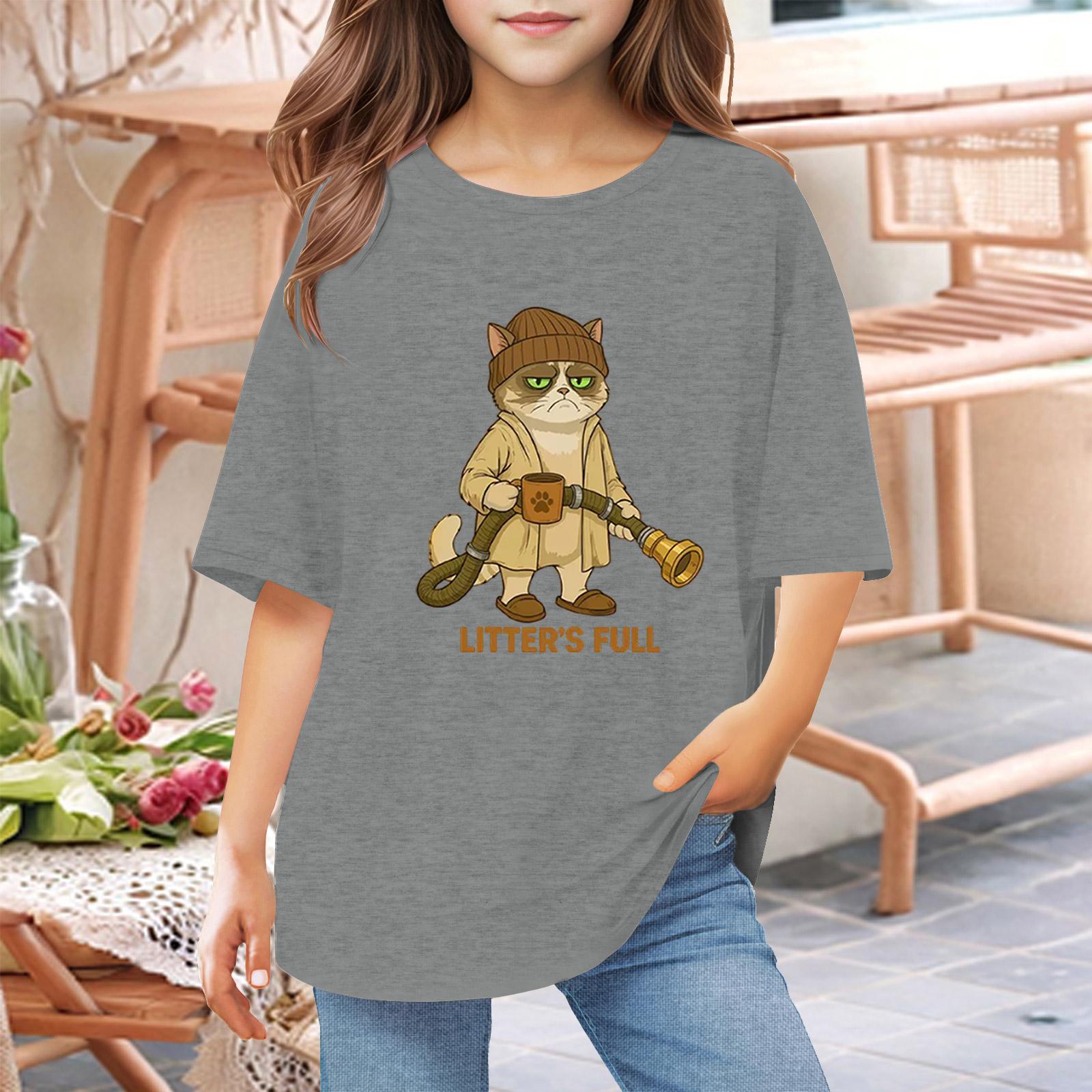 

Футболки для малышей, девочек и мальчиков, детские футболки с короткими рукавами и принтом для мальчиков и девочек 1-12 лет 160