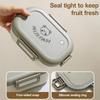 2 Pc Lunch Box BPA Free Microwave Safe Large Capacity Leak-proof Bento Box Portable Divided Food Storage