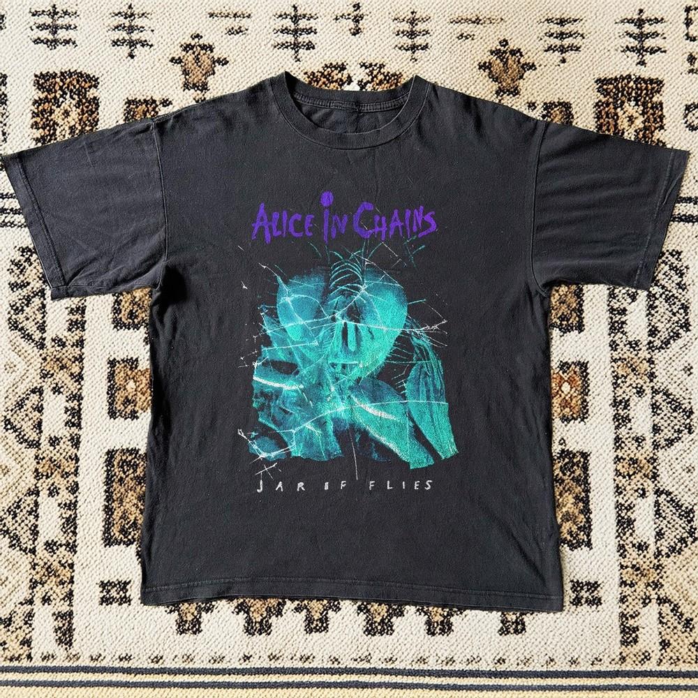 Alice in chains Jar of Flies Black Cotton Tshirt Unisex T-Shirt XXXL
