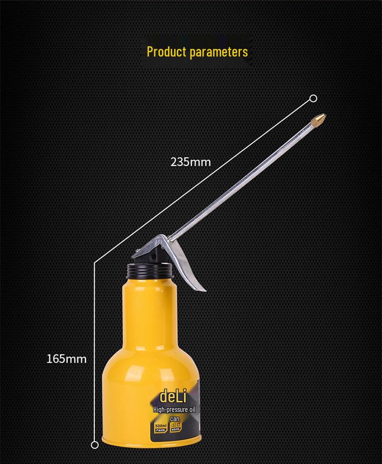 Deli High-Pressure Manual Oil Drip and Lubricant Can
