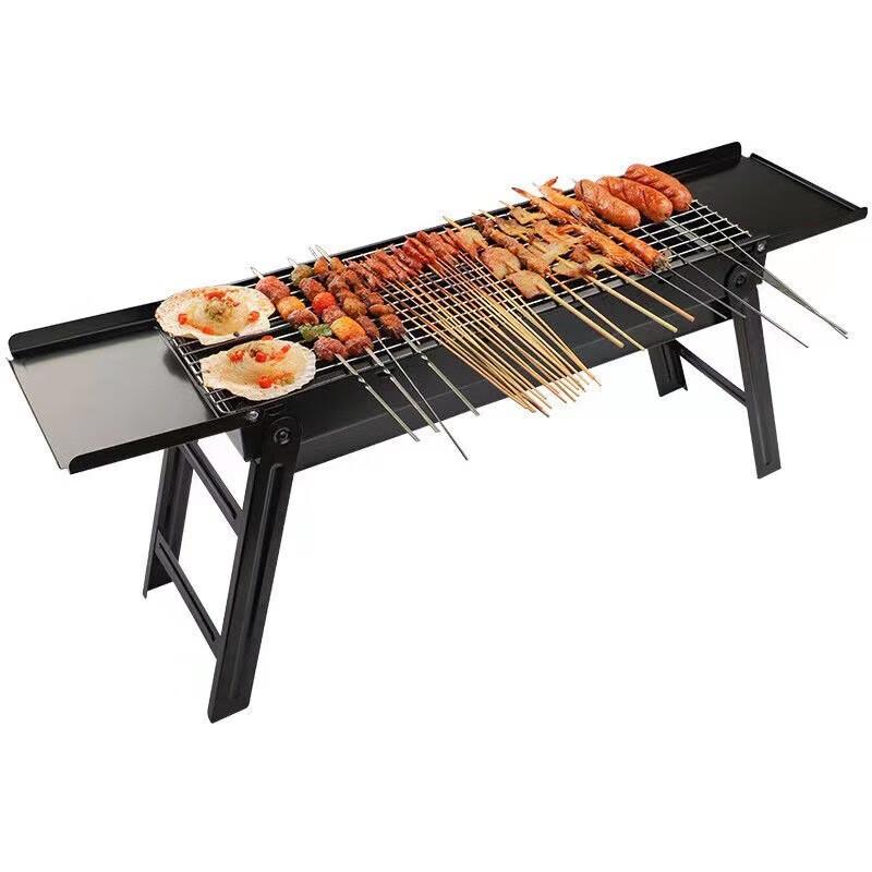 FTLY Camping BBQ Grill Rack with Divider