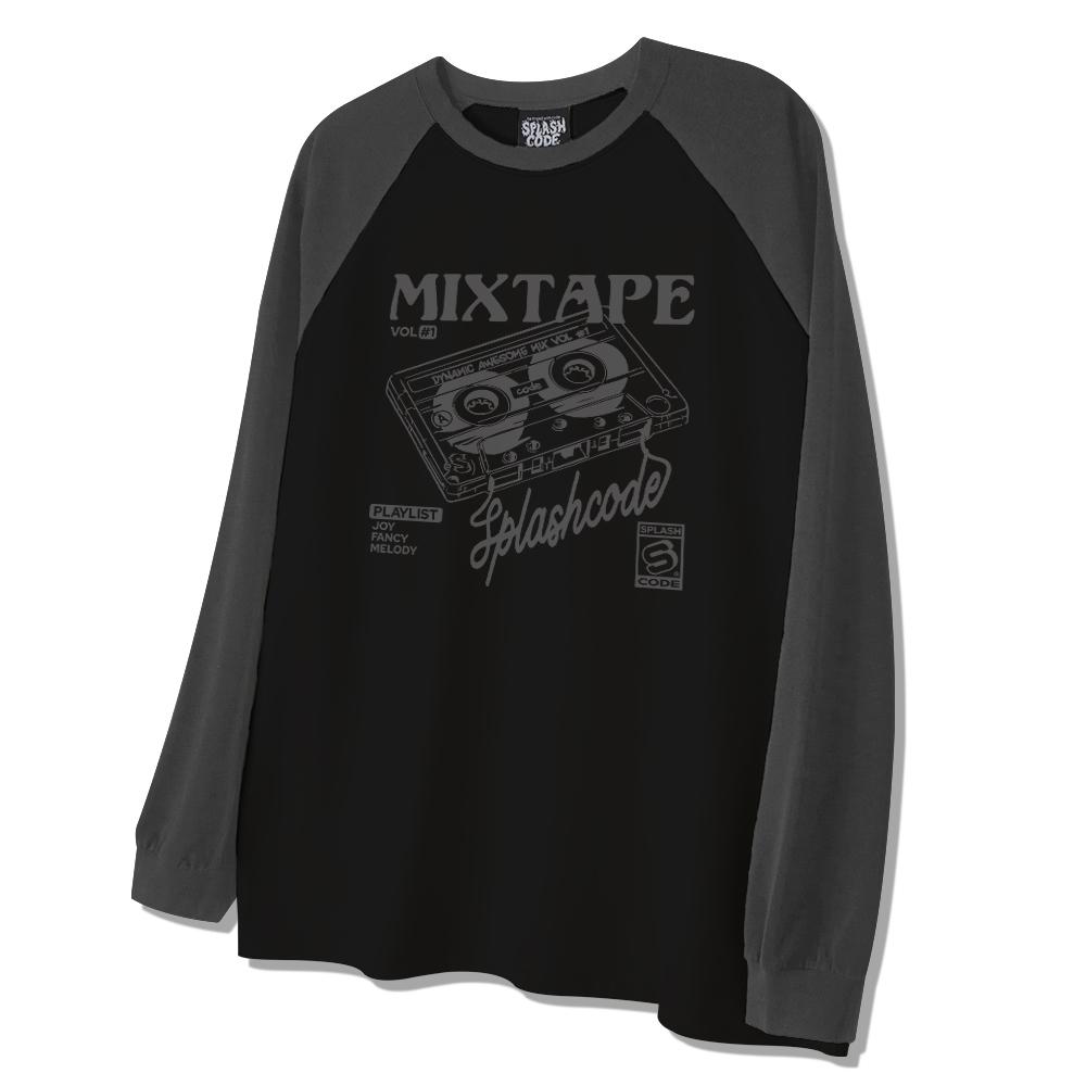 Seupeullaesikodeu Raglan Long Sleeve Black - Mixtape