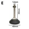 M8 M10 M12 Adjustable Leg Thread Type Adjustable Levelling Feet Swivel Base Articulating Leveling Legs Furniture Support Leg New