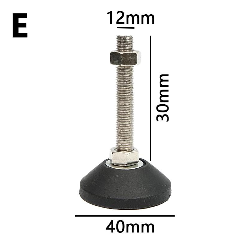 M8 M10 M12 Adjustable Leg Thread Type Adjustable Levelling Feet Swivel Base Articulating Leveling Legs Furniture Support Leg New