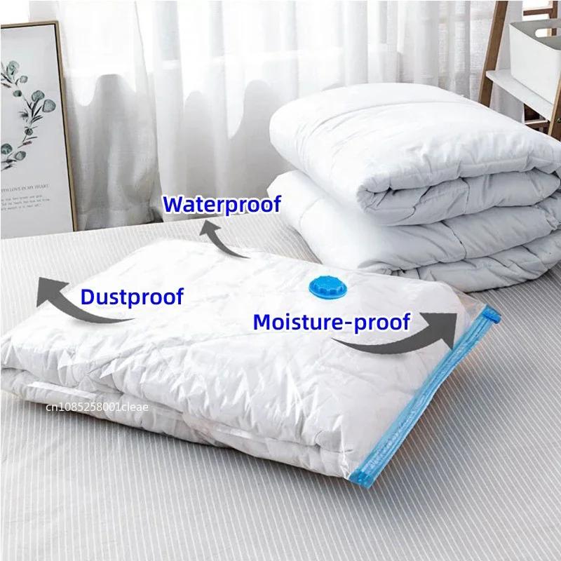 3/6Packs Travel Compression Bags, Travel Essentials Vacuum Storage Bags Space Saving Bags for Suitcases Organizer For Clothes 4 Sizes