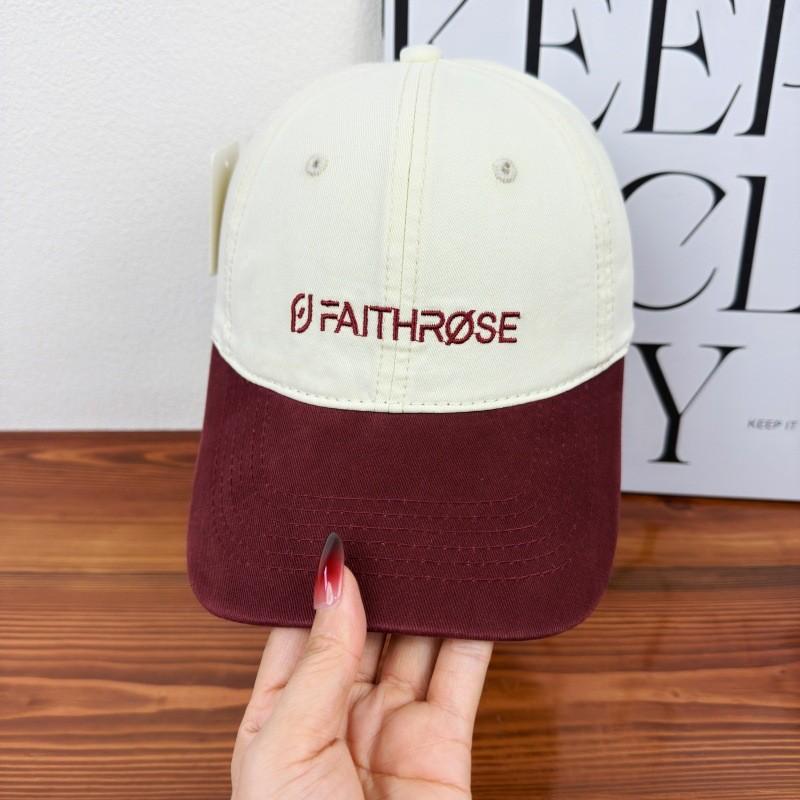 Streetwear Embroidered Baseball Cap With Wide Brim For Summer Sun Protection Beige