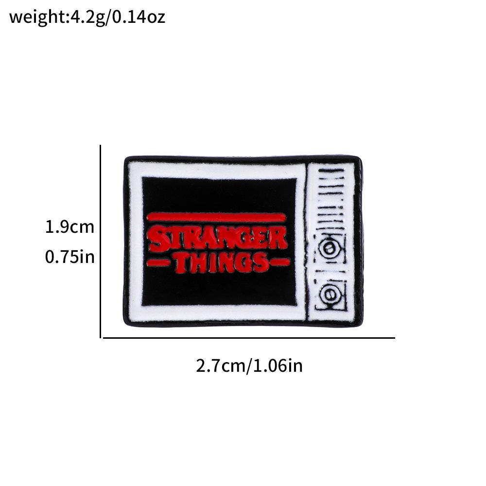 New American TV Stranger Things Metal Badge Cannibal Flower King Flower Alloy Brooch Accessories Pin Bag Decoration