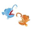 Sea Originality Deep Brown Blue Lanternfish Cartoon Plush Toy For Decor Room