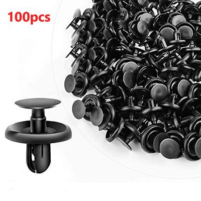 100x For TOYOTA Fasteners Trim Panel Clips Bumper Fender Push Pin Rivets Fits Into 7 Mm Hole 90467-07201