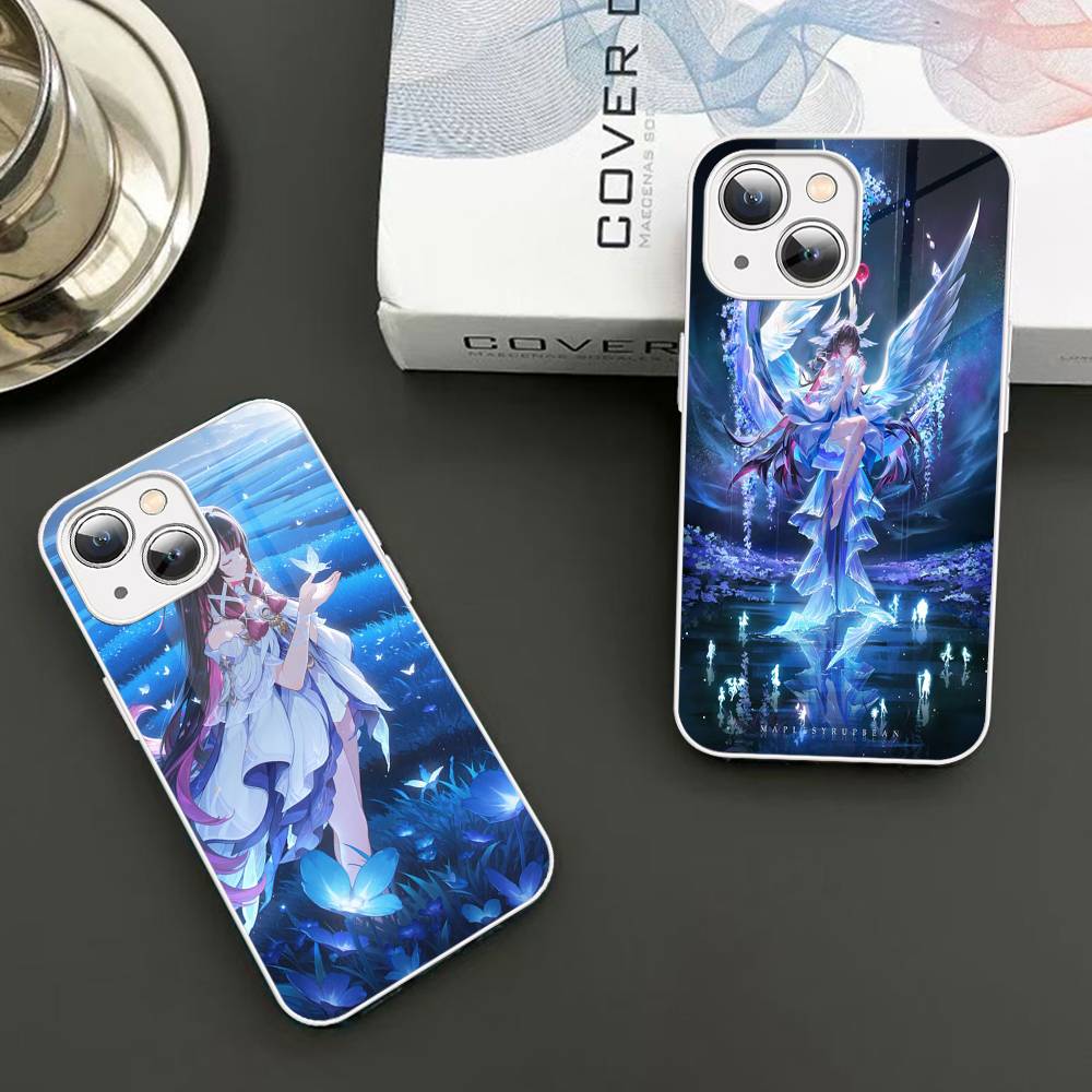 Genshin Impact Columbina Für iPhone 14 13 12 Mini 11 Pro XS Max X XR 14 Plus Gehärtetes Glas Cover
