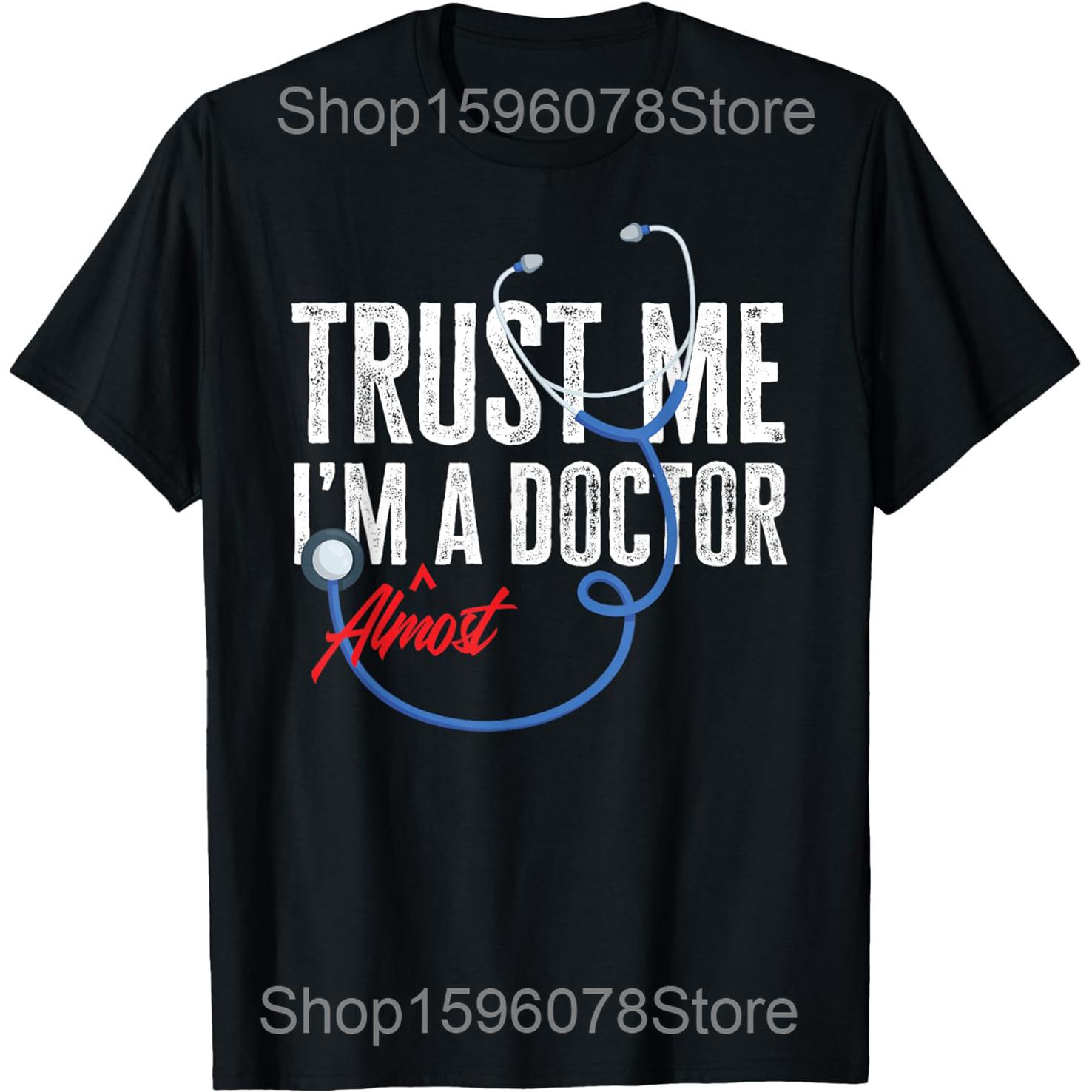 

A Wise Doctor Once Wrote Medical Doctor Handwriting T Shirts Men Cotton Streetwear Tee Shirt Short Sleeve Unisex Loose Clothing 4XL