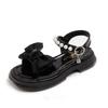2025 neue Sommer Kinder Mädchen Sandalen kleines Mädchen Baby weiche Sohle Schleife Prinzessin Schuhe Kinderschuhe