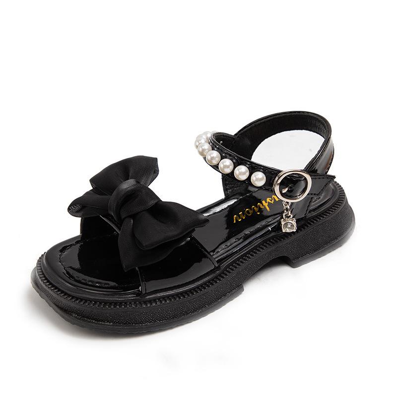 2025 neue Sommer Kinder Mädchen Sandalen kleines Mädchen Baby weiche Sohle Schleife Prinzessin Schuhe Kinderschuhe
